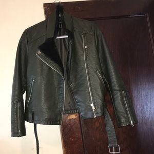 Forever 21 green jacket